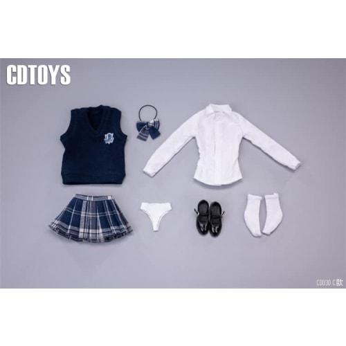 CDToys 1/6 Scale Figure High School Girl Uniform Set JK Action Figure (Body and Head Not Included) CD030C