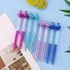 Back To School Season 10pcs 0.7mm Imitation Metal Flamingo Shape Imitation Crystal Ballpoint Pen Creative Rotary Ballpoint Pen