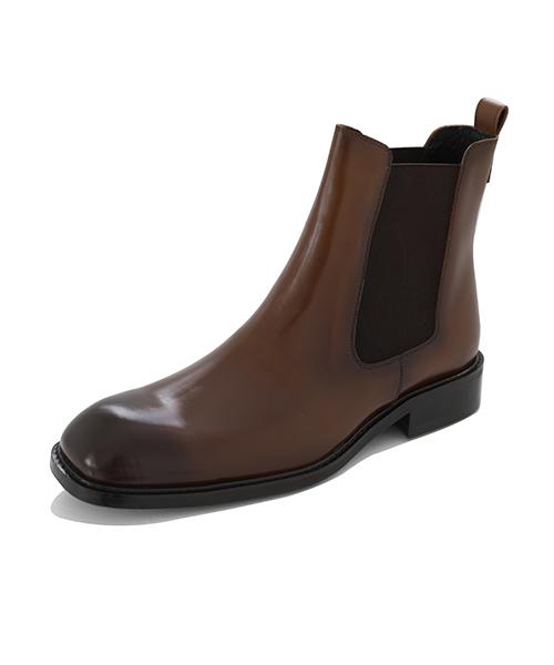 Mellos (Handmade) Square Toe Chelsea Boots - Brown