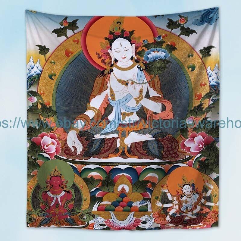 Tapestry contemporary art Tibetan goddess 75x100