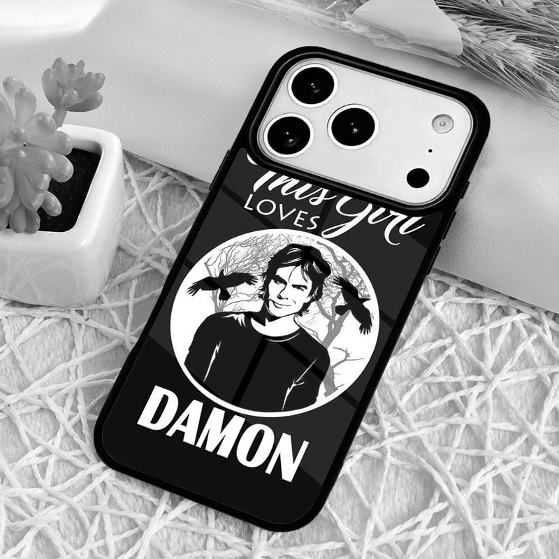 

The Vampire Diaries TEAM DAMON Shockproof Phone Case for iPhone 17 Air 16e 15 11 12 14 13 Pro Max Cover Coque iPhone 11