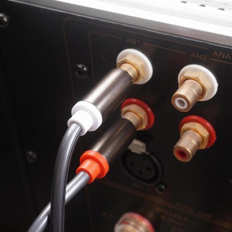 Double Female to Double Male Metal Texture Sound Cable Gold Plated Connectors Studio Grade Interconnects
