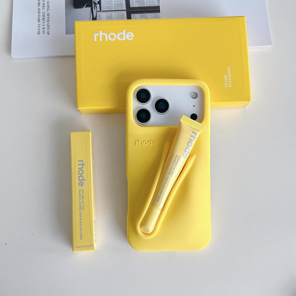 Lipstick-inspired Phone Case for Apple Devices Silicone Shockproof Soft Case with 3D Design Carry Your Lipstick