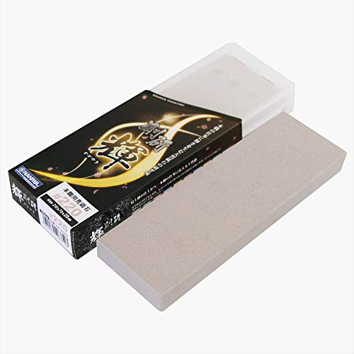 

Naniwa NK-2202 Professional Whetstone Kagayaki #220 Sharpener with Storage Case 8.3 x 2.8 x 0.8 inches (210 x 70 x 20 mm)