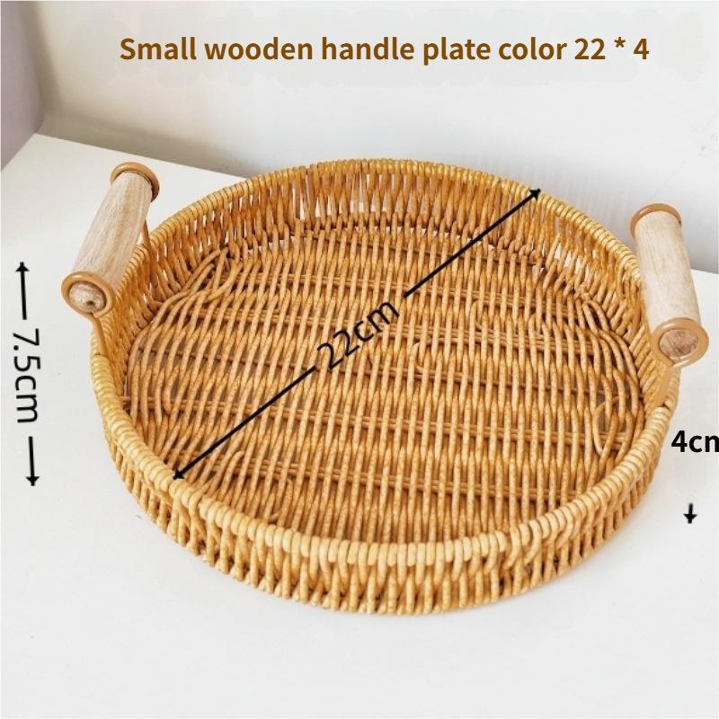 Hand-woven Fruit Basket Japanese Bread Basket Household Storage Basket
