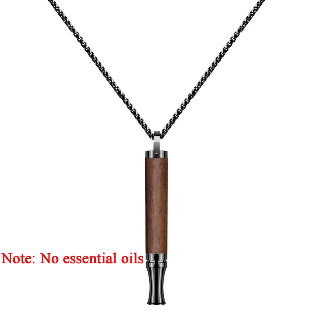 Pendants With Flavor Filters Anxiety Relief Breathing Necklace Quitting Smoking Meditation Mindfulness Necklace Quit Smoking Aid