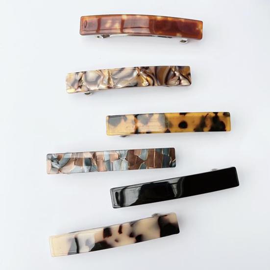 Spring Hairpin French Acetate Decor Hair Clips Versatile Color Hair Organizer Hair Accessory Hair Styling Tool