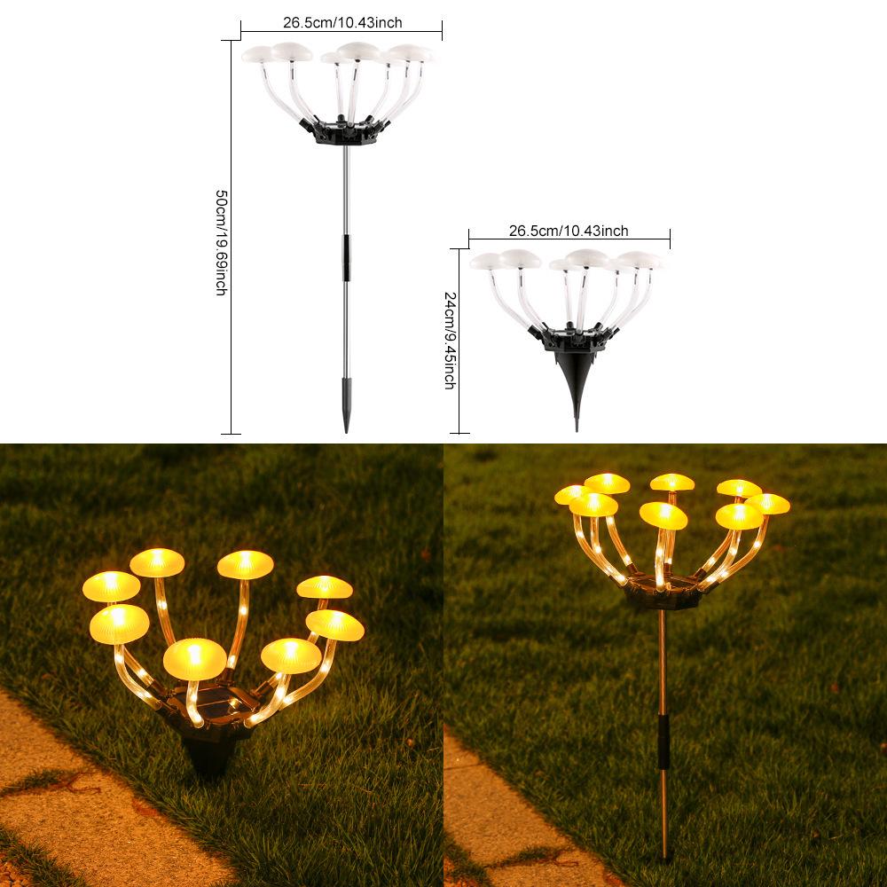 Outdoor Solar Mushroom Lamp for Garden, Balcony, or Lawn Decoration