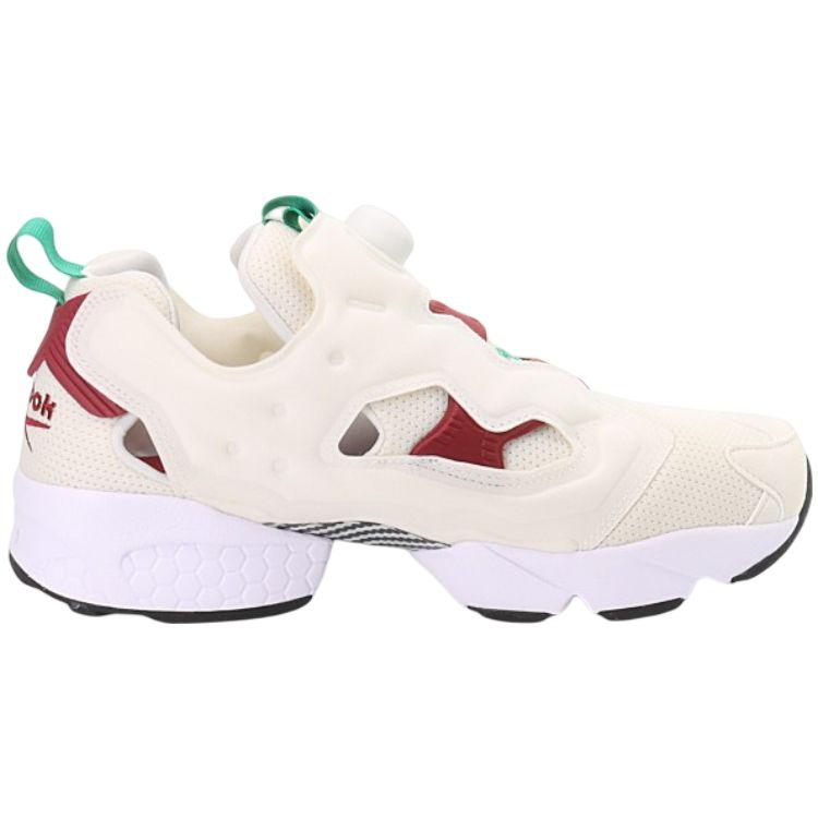 Reebok Instapump Fury Trendy Comfortable Shock Absorption Balance Low-Top Casual Shoes Unisex Sneaker White FU9106