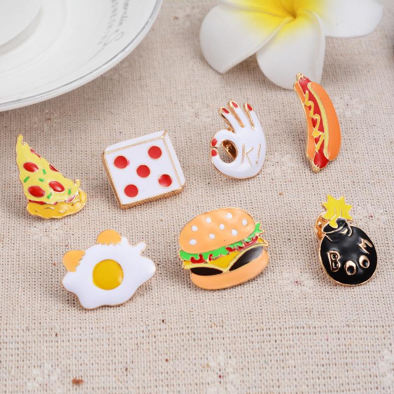 Creative Alloy Brooch Cute Corsage Clothes Ornament Festival Birthday Gift