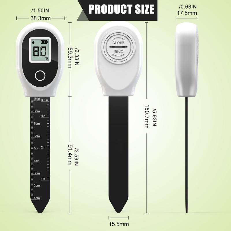 Small Soil Water Detectors Digital Moisture Meter with High Accuracy Probes Soil Testing For Home Garden Farmland Plant