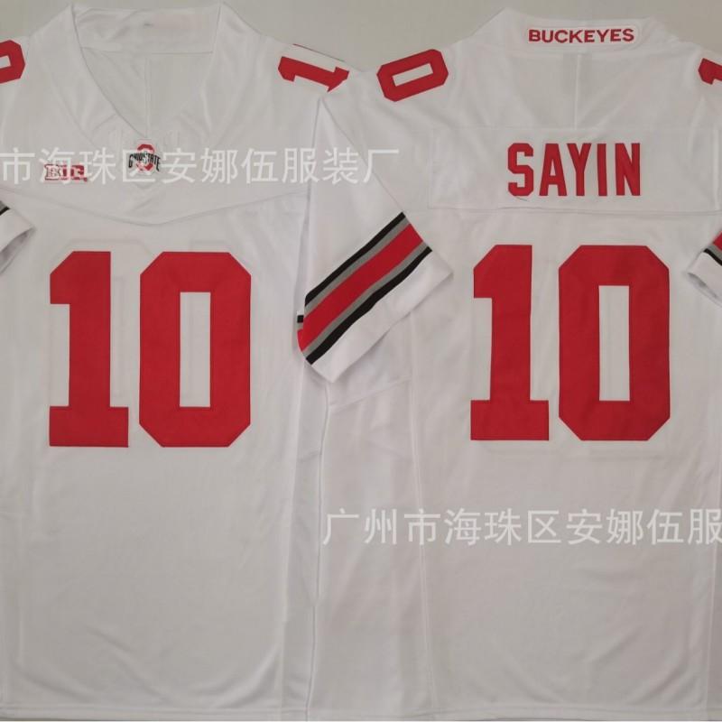 2026 Ohio State Buckeyes College Short Sleeve Jersey 33 25 2 10 Basketball Team Sport