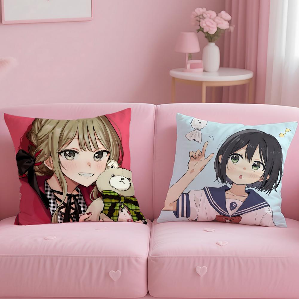 anime Senpai Is an Otokonoko Cushion Cover Soft EasyWash Pillow Case Versatile for Couch Bed Travel and Office