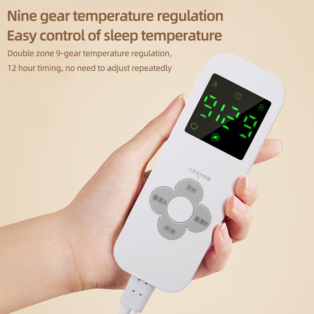 Heated Blanket Electric 50×60 inches Throw with 6 Heating Levels, 8 Time Settings, 60S Fast Heating, 95°F-140°F Temperature