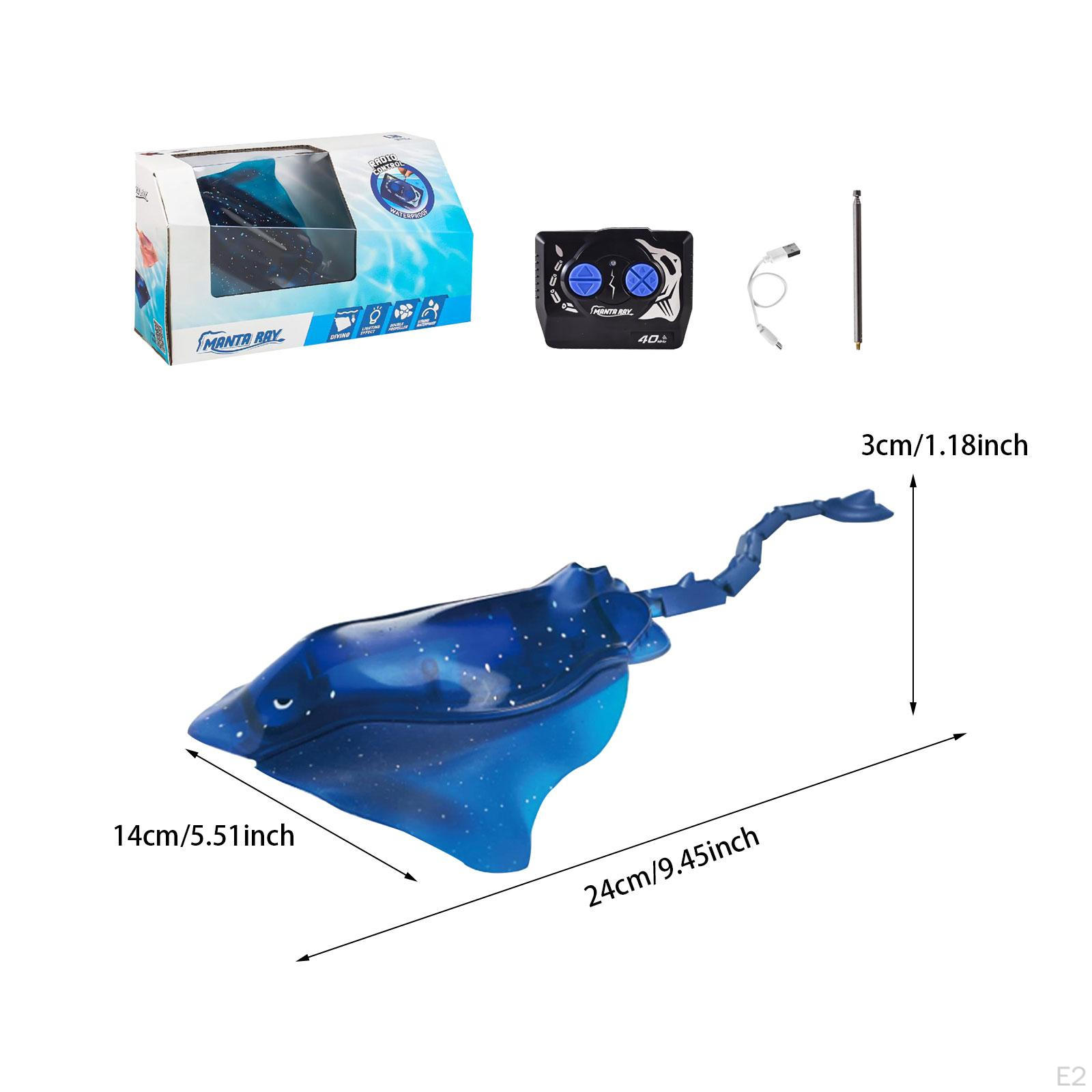 Игрушечная лодка RC Water Forward Backward High Speed Remote Control Manta Ray для розовый — фото 4