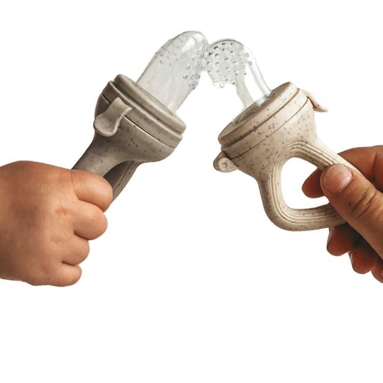 Silicone Baby Teether Fruit & Veggie Feeder Mesh Bag - Pacifier & Food Tool