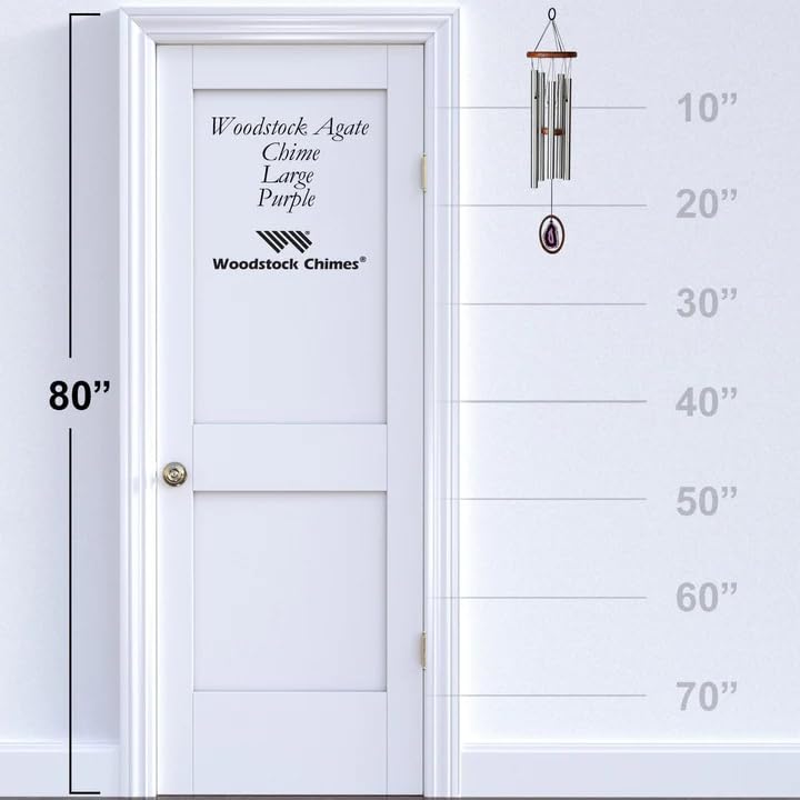 Woodstock Agate Chime Purple Agate Feng WAGUL - Large, Chime, Shui/Entryway/Wind Chime, [Product]