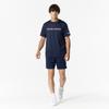 Mizuno Table Tennis Game Short JTTA Size S Shirt, Sleeve, U-Neck, Unisex, Moisture-Wicking, Quick-Drying, Certified, 82JAA110, Navy,