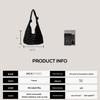 Niche Design Women's Bow Canvas Foldable Tote - 2024 Fashion