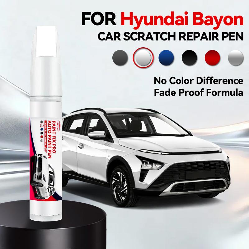

Hot Car Dedicated For Hyundai Bayon Paint Repair Pen Touch Up Scratch Remover DIY Auto Accessories Black White Blue Gray перлина білого кольору