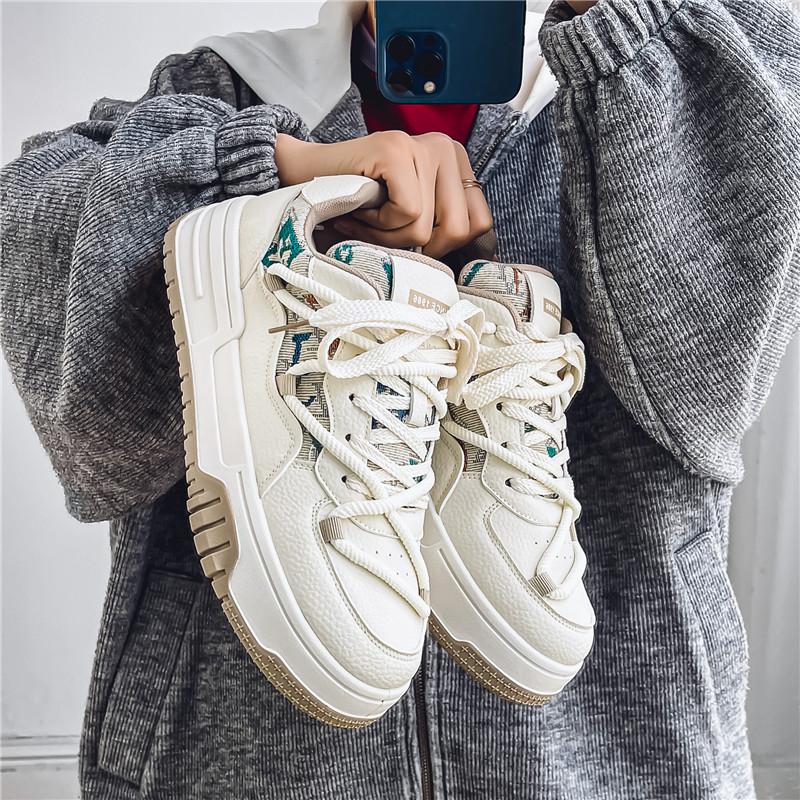 

Мужская мода, повседневная низкая обувь для скейтбординга, удобные кроссовки для мальчиков, студенты, трендовая мягкая подошва, классическая дышащая нескользящая спортивная обувь 44 бежевый