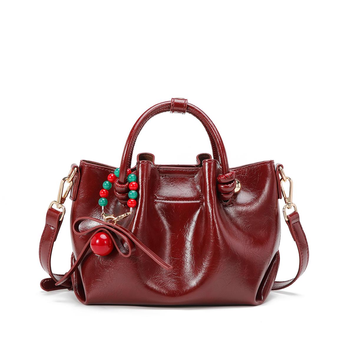 

New PAYOT Synthetic Leather Shoulder Bag, Crossbody Bag, Handbag Regular Women s Burgundy PYLF3162 17.0*9.9*15.0CM