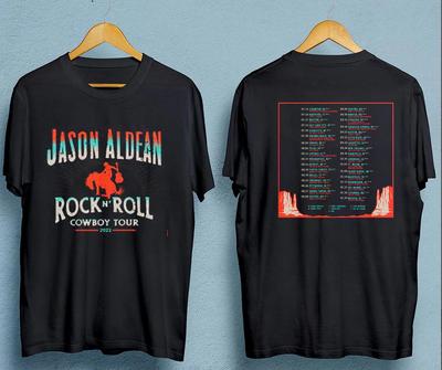 Maglietta Jason Aldean Rock N Roll Cowboy Tour 2022.