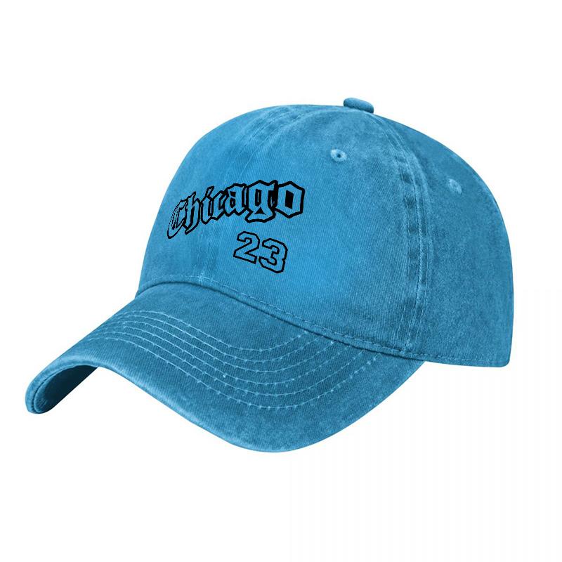 Chicago Vintage Washed Cotton Baseball Cap Classic Urban Style Adjustable Fit Streetwear Fashion Hat