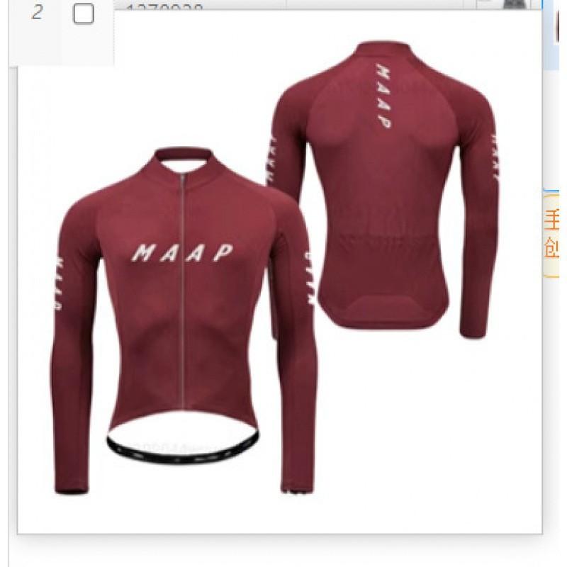 

MAAP Professional Cycling Clothes Men Women Long-sleeved Sportswear Road Mountain Biking Equipment Slim Fit M
