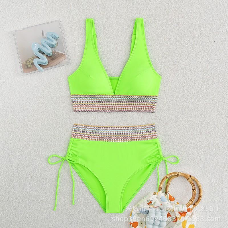 Split Bikini Swimsuit Women's Tight Waist Multi-color Hot