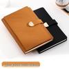 Litchi Pattern Leather Business Notebook - Customizable A5 Diary for Office Meetings