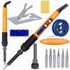Rosfix Precision Soldering Iron Set with Display Rosfix Orange Rottweiler Electric S Series + 30 Wood Burning Elements