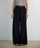 Biyul Wrinkle Half Banding Wide Slacks