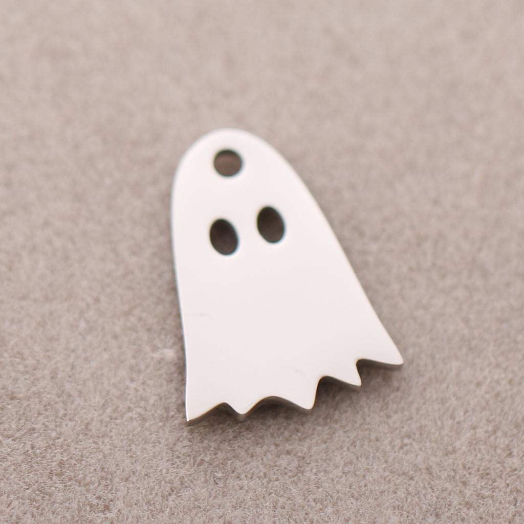 3PCs Stainless Steel Halloween Charms Ghost Bat Spider Witch Tombstone Metal Pendants For Diy Jewelry Making Finding Accessories