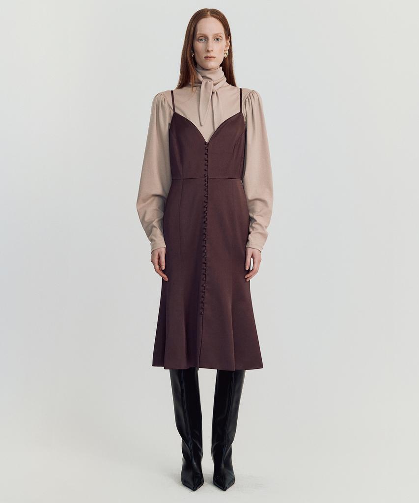 Meibeoyu Nola Slip Dress _ Brown