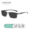 LOERHUNAR Brand Design for Men's Retro Business Myopia Sunglasses with Diopter 0 -0.75 -1.0 -1.5 -1.75 -2.0 -2.5 -3.0 To -6.0