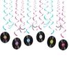 Rock Record Theme Party Hanging Decorations - Birthday Swirl Supplies