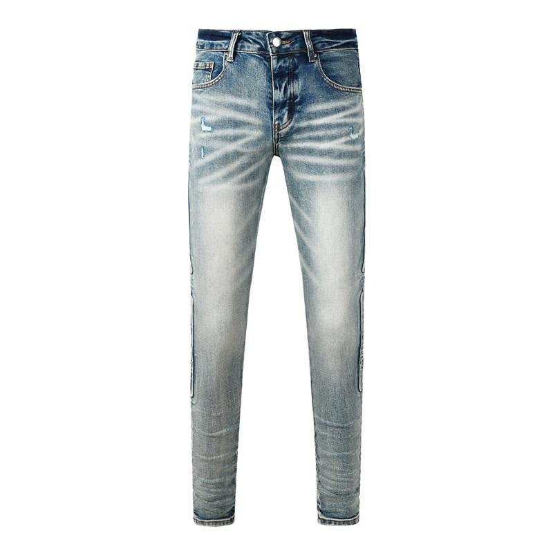 STREETRICH Fashion Americans Brands Men's Jeans Luxury Streetwear Holes Long Trousers Quality Male Stretch Slim Pants Skinny Trousers