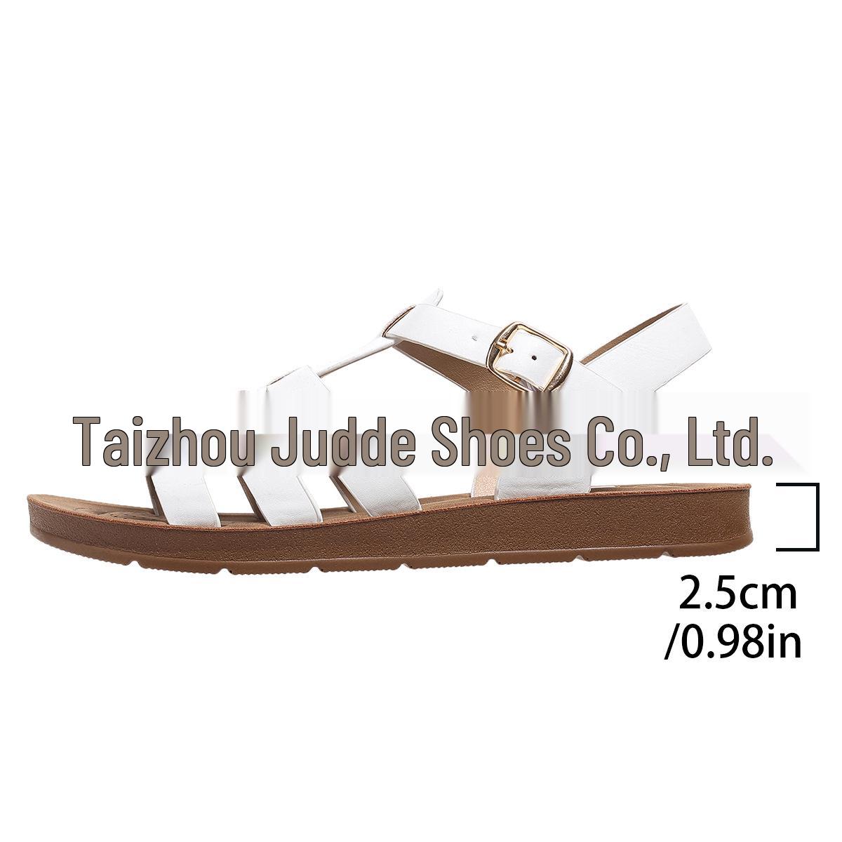 Juti Plus Size Women s Thick Soled Flat Sandals (Size 43) - Summer Casual Wear for European, American, and Southeast Asian Styles. 37