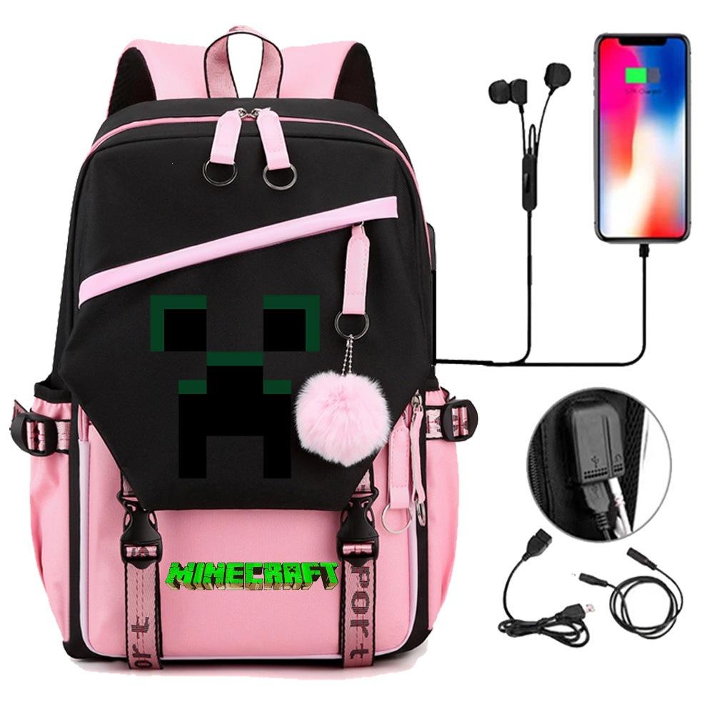 Game Minecraft High Value Campus School Bag Middle School Student Backpack backpack