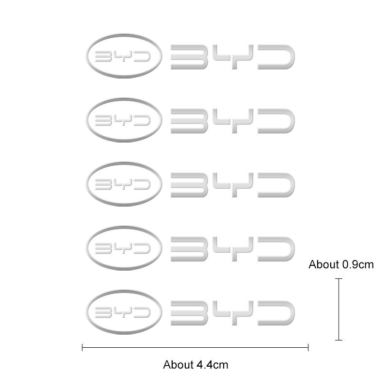 

3D Metal Emblem Sticker Decor for BYD Sealion 07 tang F3 E6 Yuan Song Plus F0 Qin Han Dolphin S6 G3 Car Interior Styling Decals 2pcs