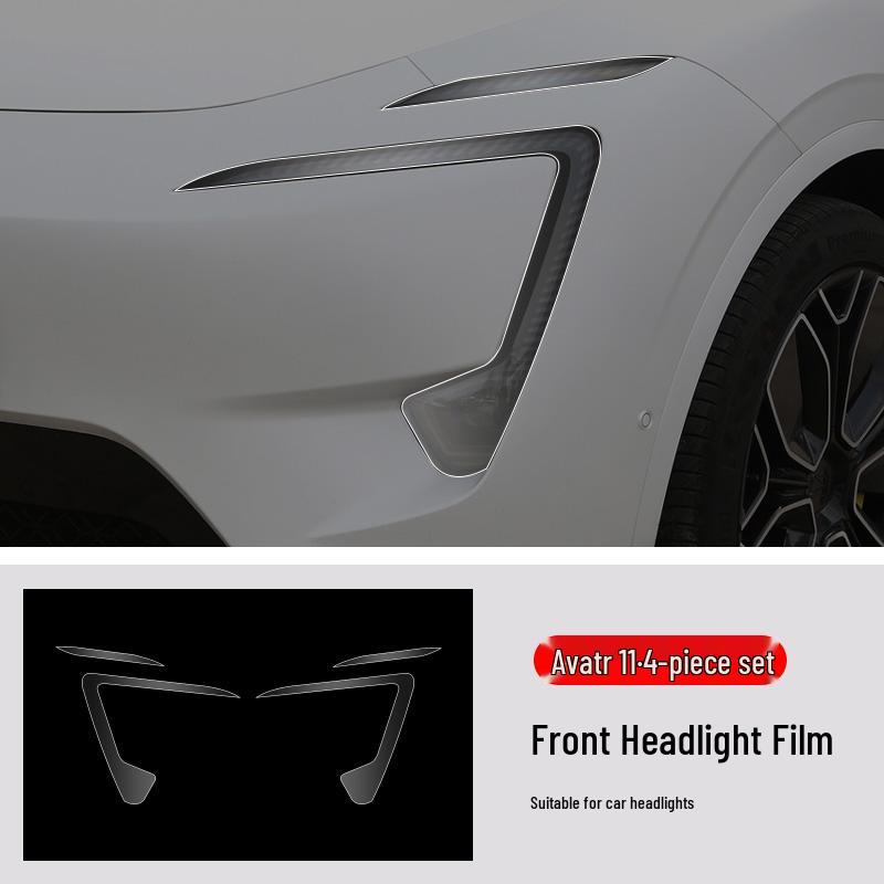 TPU Transparente Lackschutzfolie für Avatr 11 Türkanten, Kratzfest, Vorne & Hinten