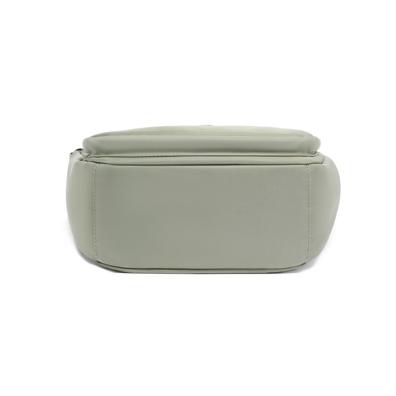 Lightweight Nylon Half Moon Sling Bag with Dual Zipper Pockets Casual Crossbody Waist Pack for Daily Travel