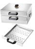 Machine Chinese Fun Furnace Steamed Bun Cookware for Kitchen , 3 Flat Drawers
