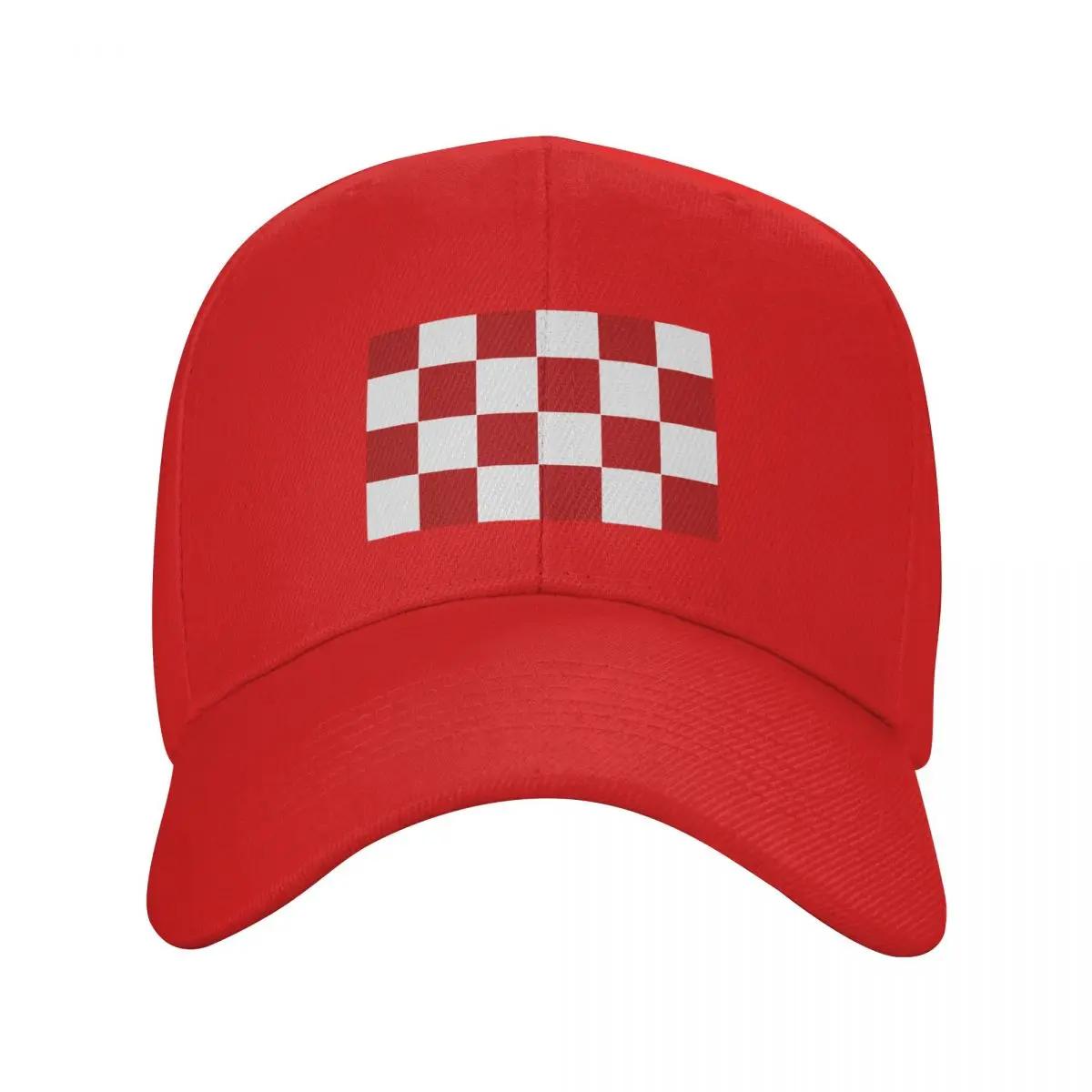 Liverpool Checkered Flag (Red and White) Baseball Cap Designer Hat dad hat Hat Baseball Cap Womens Beach Visor Unisexs