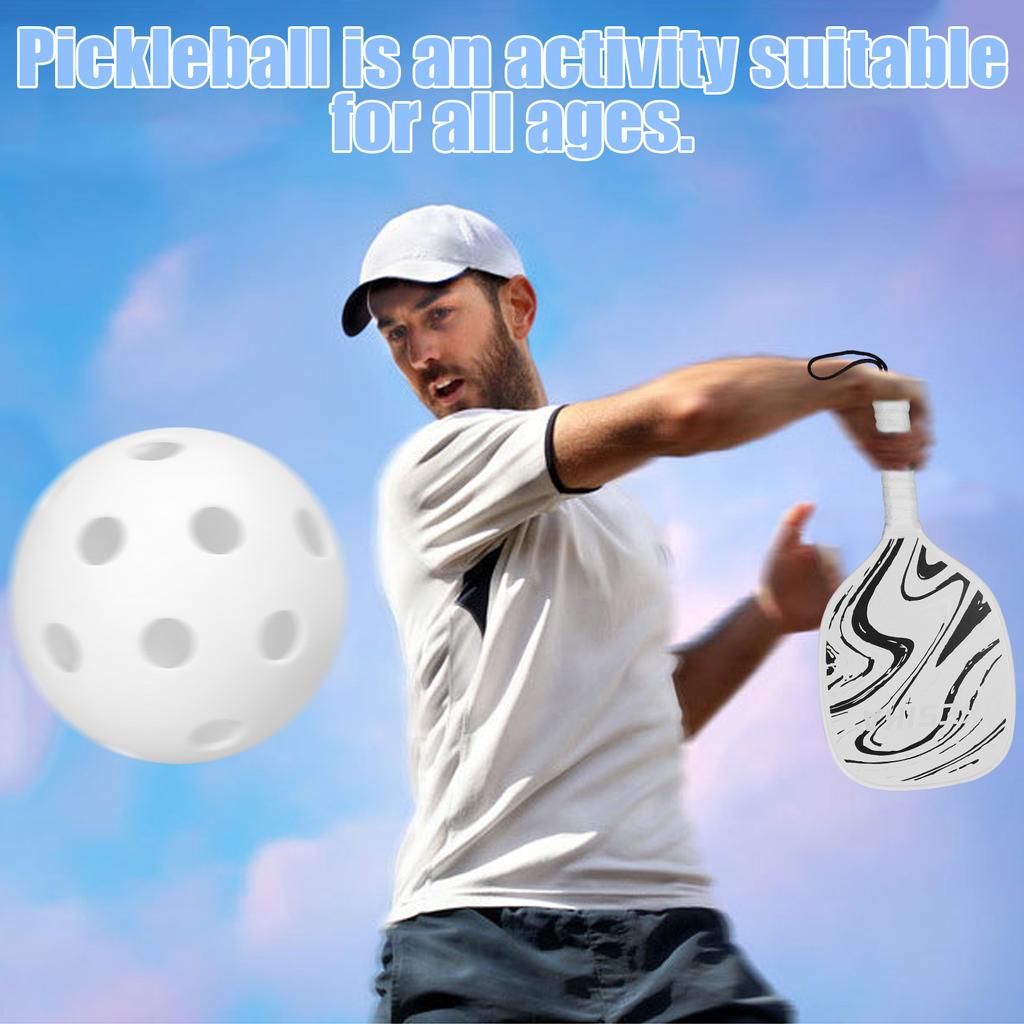 Pickleball Rackets Set Pickleball Paddle Set of 2 Rackets and 4 Pickleballs Balls Pickle-Ball