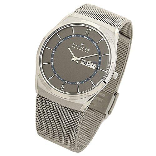 Skagen Men's Titanium Watch, 40mm, Quartz Movement, Gray and Silver, SKW6078 [Parallel Import]