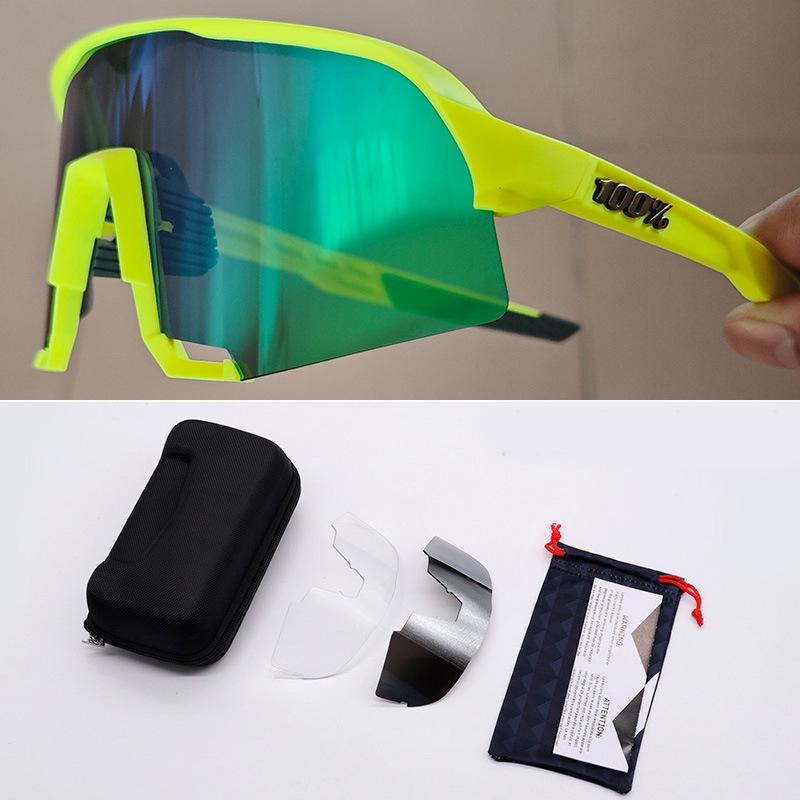 

Велосипедні окуляри S3: Сонцезахисні окуляри для шосейного велосипеда UV400 Anti-UV з 3 змінними лінзами.