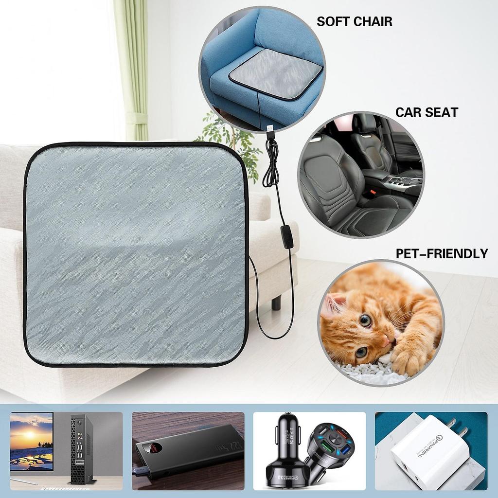 Winter USB Elektrische Heizdecke Heizung Automobil Sitzkissen Heizkissen Sofa Stuhl Wärmer Heizdecke Für Auto Büro Wärmer