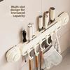Kitchen Suction Cup Multi-Functional Wall-Mounted Kitchenware Storage Rack